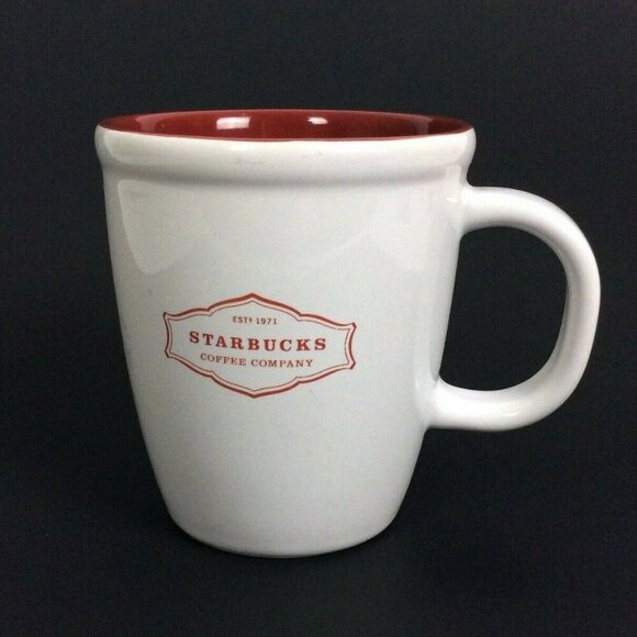 Starbucks Coffee Company Mug Red White 13 Oz Ceramic Dishwasher Microwave Safe - Picture 1 of 7